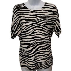 Joseph A Zebra Sequin Top